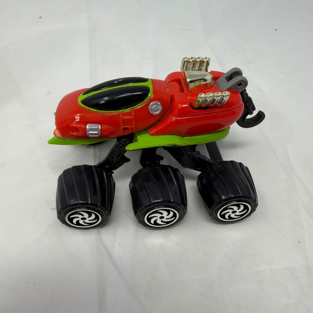 Vintage 1992 Mattel Attack Pack Red Alien‎ Monster Transforming 6-Wheel Vehicle